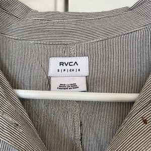 RVCA button/tie up shirt